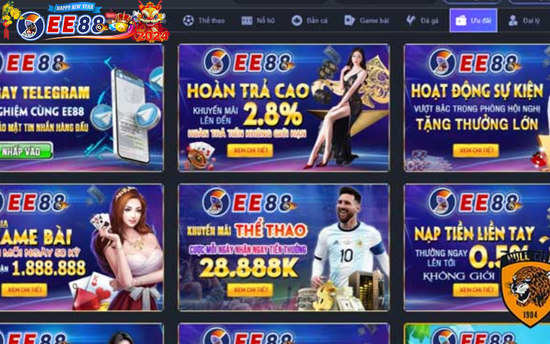 Khuyến mãi casino online - EE88 tặng 3888K cho thành viên